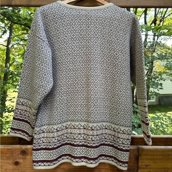 Vintage Women Roses Patterned Grandma Cottagecore  Cardigan Medium - Picture 2 of 7
